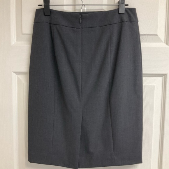 NWT Calvin Klein Womens Sz 4 Classic Professional Office Lined Gray Pencil Skirt - Picture 2 of 9